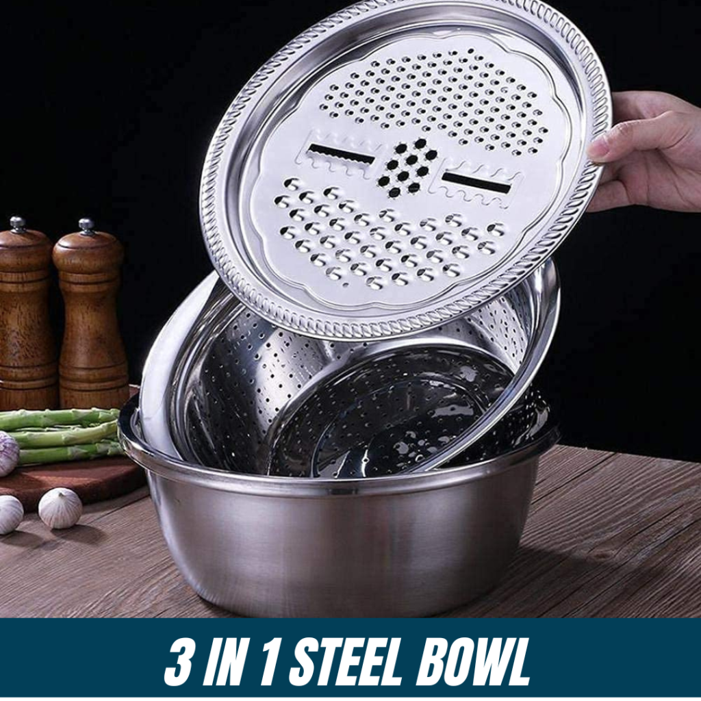 3 IN 1 SALAD MAKER STEEL